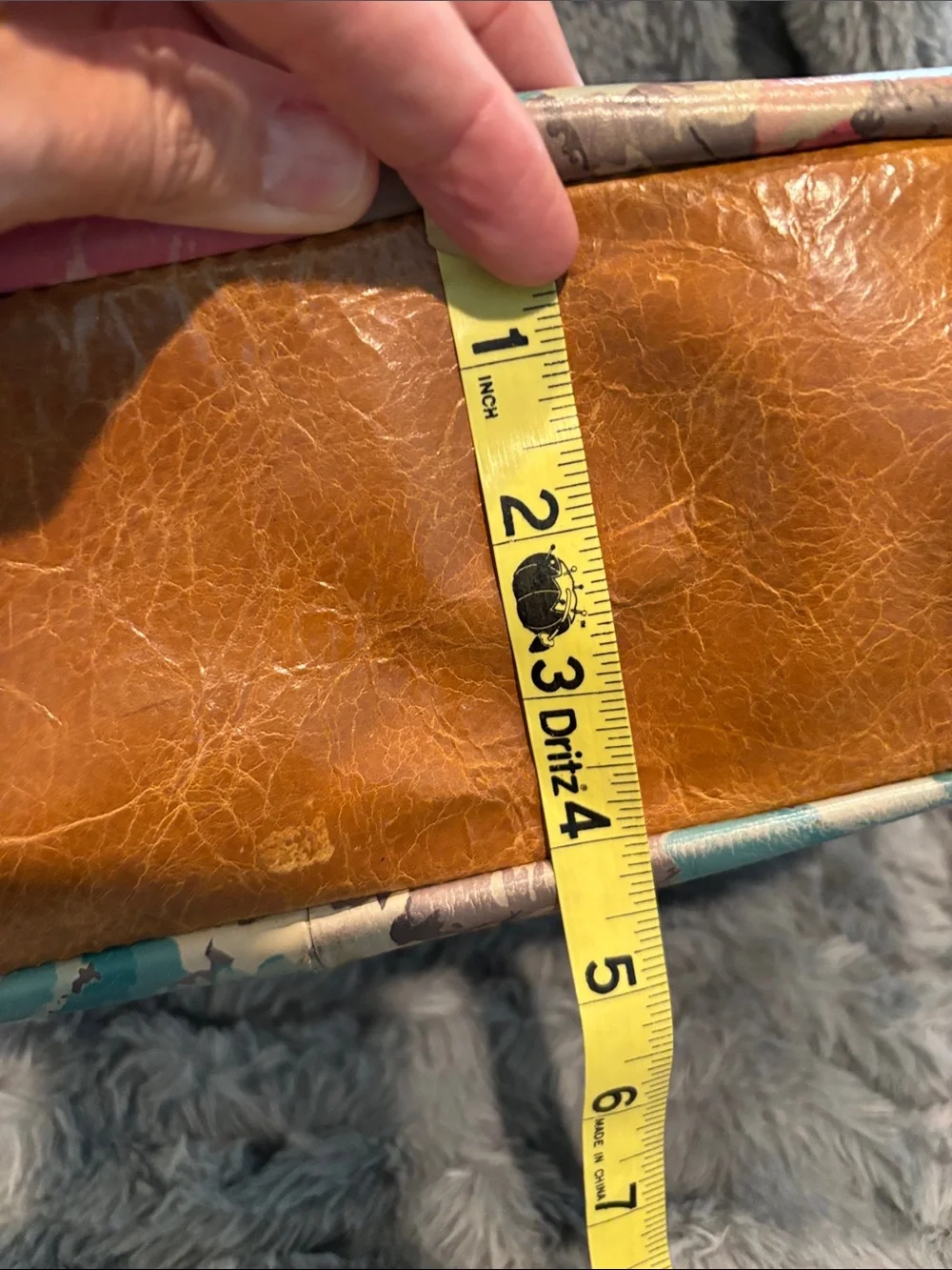 Patricia Nash Floral Multicolor Shoulder Bag with Tan Leather Trim - Picture 12 of 12